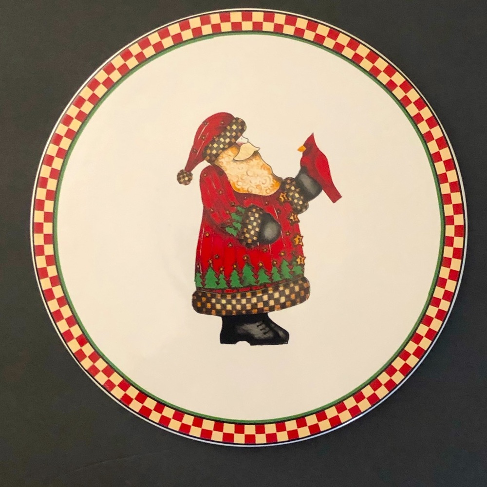 Debbie Mumm Sakura MAGIC OF SANTA Stoneware Trivet